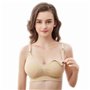 Seitop – Lot de 3 soutiens-gorge d'allaitement sans couture pour femme, beige, Taille L