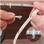 ENQIMAOYI Lot de 45 connecteurs de bande LED pour bande lumineuse 4 broches 8 mm Connecteurs sans soudure en forme de T, L et X 