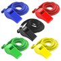 AMANDELIZABE Lot de 5 sifflets de Sport avec Cordon Tour de Cou - Sifflet en Plastique - Sifflet d'arbitre - Sifflet pour entraî