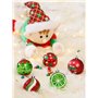 Délicieux Elfe Rouge Vert et Blanc Incassable Boule de Noël Ornements Décoration pou