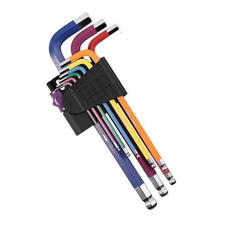 DOETYD Lot de 9 clés Allen métriques hexagonales de 1