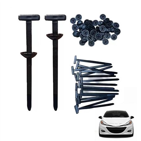 Auriselle 50 Pièces d'Attaches Serre-Câbles en Nylon Autobloquants Universels