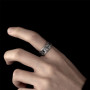 Auriselle Bague Homme Réglable Totem Esprit des Andes Vintage Viking Rétro Bague ouverte Bague de pouce Gothique Punk Bijoux Cad