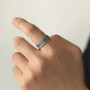 Auriselle Bague Homme Réglable Totem Esprit des Andes Vintage Viking Rétro Bague ouverte Bague de pouce Gothique Punk Bijoux Cad
