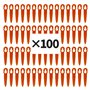 LUMITRRA 100 x Lames pour Coupe-Herbes Einhell, Bosch, CMI - Lames en Plastique compatibles avec Les Coupe-Herbes Einhell GE-CT 
