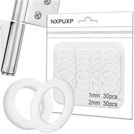 NXPUXP 60 Pièces Rondelles en Plastique Pour Portes de Chambre