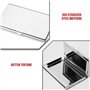 Porte cartes de Visite,2 PCS Porte cartes en Métal Inoxydable Ultraléger Porte cartes de Poche de Grande Capacit Porte cartes Vi