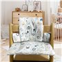 GOEDCH Coussin Anti-Dérapant pour Chaise Haute Bébé: Housses Remplaçables Design Mignon en Coton Respirant, Lavable, Compatible 
