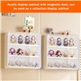 ​GOEDCH Vitrine acrylique de collection : boîte d'affichage acrylique avec porte magnétique – Boîte de rangement transparente à 