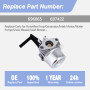 BenTsD Compatible avec le kit de carburateur 697422 696065 pour moteur de motoculteur 5HP 5.5HP 6HP 6.5HP 7HP 110402 110412 Carb