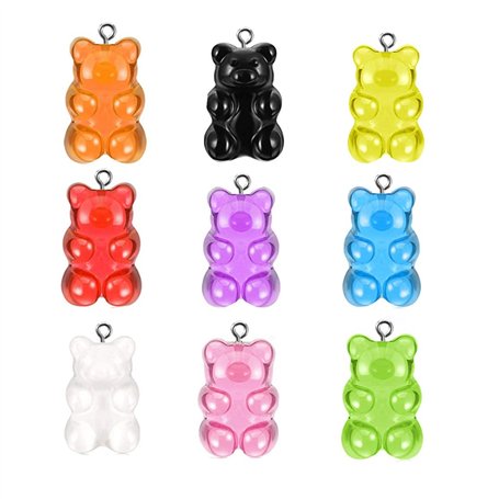 Pendentifs Charms d’Ours Coloré
