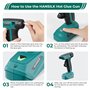 HANSILK Pistolet à colle sans fil 2000mAh–avec 30 bâtons de colle 7mm Pistolet à colle chaude rechargeable Type-C chauffe rapide