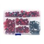 ANCLLO Kit complet de 177 boulons de carénage pour moto - Clips de fixation - Écrous - Rouge