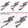 Buse Brosse Accessoires Kit avec Tuyau Extensible pour Dyson V7 V8 V10 V11 V11 SV10 SV11 SV14 Aspirateur, Quick Release Nettoyag