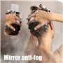 2 Pièces Miroir De Rasage Miroir De Voyage Miroir De Douche Anti-Buée Miroir De Rasage Pour Salle De Bains Miroir De Rasage De S