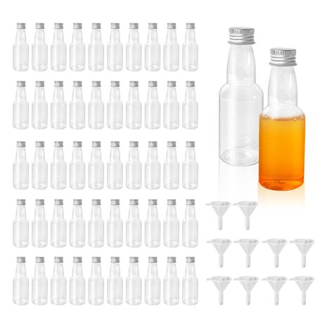 AZKEEGREY Lot de 50 Petite Bouteille Plastique 60ml