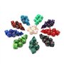 DollaTek 10 Ensemble de dés polyédriques Ensembles de dés complets （70 pièces） de D4 D6 D8 D10 D% D12 D20 Compatible avec Les do