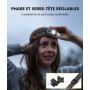 Rolgno Lampe Frontale Rechargeable, [6 Modes d'Éclairage] Lampe Frontale LED Ultra Puissante, Capteur de Mouvement, IPX4 Étanche