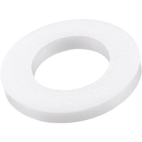 Lot de 20 joints plats en nylon blanc - Rondelles rondes en silicone - Rondelles plates - Rondes - Pour poignées de porte de sal