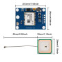 GY-NEO6MV2 NEO-6M Lot de 3 modules de commande de vol GPS 3 V-5 V avec antenne en céramique super puissante pour Arduino EEPROM 
