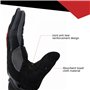 4UMOR Gants Cyclisme avec Gel Rembourré Doigt Complet - Gants Sport Respirant Souple Anti-Choc à Écran Tactile pour Vélo, VTT, B