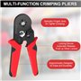 QOUBNIC Crimpadora Terminales Electricos, Pince a Sertir pour Cosse Electrique Isolées AWG23-7/0.25-10mm² Crimpadora Pince à Ser
