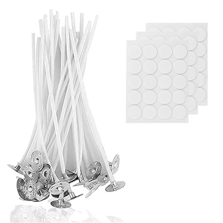 100 pièces Meche Bougie