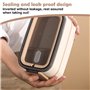 WANDGU Bento Boîte à déjeuner pour adultes : 1400 ml, empilable, à 2 étages, avec compartiments, boîte à bento pour enfants, ant
