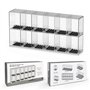 Vitrine de Figurines, Banaone Boîte D'affichage de Blocs de Construction en Acrylique Empilable, Étui de Rangement D'affichage d