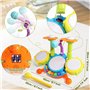 Batterie Jouet Bebe 1 an - Instrument de Musique Bebe Tambour Enfant Jouet Enfant 1 Ans, Jeux Bebe ÉIdée Noel Cadeau Enfant 1 2 