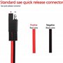 MEIRIYFA Câble d'extension adaptateur SAE vers XT60, câble XT-60 femelle vers SAE avec 12 AWG pour station d'alimentation de gén