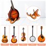 Support en Bois pour Ukulélé, 2 Pcs Supports pour Ukulélé Conviennent à la Guitare au Ukulélé et à la Mandoline, Support de Guit