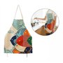 Cisixin Cartoon Motif Tablier Toile en Coton, Tablier de Cuisine pour Fille et Femme