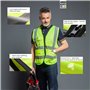 Gilet de sécurité réfléchissant haute visibilité avec poches zippées sur le devant - Conforme aux normes ANSI/ISEA