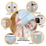 Vinabo Bloc Placard Bebe, Bloque Porte Placard Fenêtre 4k Securite Bébé, Sécurité Serrures Enfant pour Postuler à Tiroirs, Fridg
