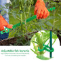 Lot de 10 Pièces À Toute épreuve Attaches Végétales, 24cm Bretelles Ajustables pour Arbres Liens pour Plantes De Jardin Interloc