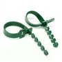 Lot de 10 Pièces À Toute épreuve Attaches Végétales, 24cm Bretelles Ajustables pour Arbres Liens pour Plantes De Jardin Interloc