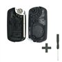 BROVACS Boîtier de clé de rechange compatible avec Land Rover Range Rover Sport LR3 Discovery 3 boutons Flip Entrée sans clé Tél