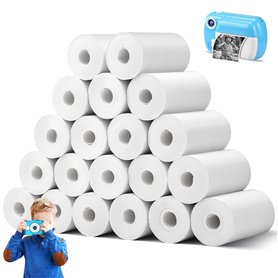 Lot de 20 rouleaux de papier thermique pour appareil photo d'enfant - 57 mm x 30 mm x 6