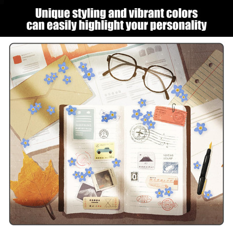 Lot de 6 étiquettes de bagage imperméables et 3 pochettes pour carte d'identité