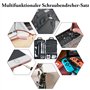 Kit de tournevis de précision 122 en 1 - Mini kit d'outils de précision - Pour téléphone portable, ordinateur, ordinateur portab