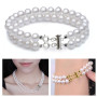 4 pièces Fermetures de couche de collier, connecteurs de bracelet en métal magnétique, rallonges de collier à 2 trous et 3 trous