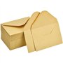 120 Pièces Mini Enveloppes Kraft Enveloppes de Cartes-Cadeaux Enveloppes de Carte de Visite de Mariage Petites Enveloppes Classi