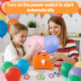 NVIYAM Gonfleur Ballon Electrique, 220-240V/400W Pompe Ballon, Gonfleur Ballon Anniversaire, Portable Double buse Gonfleur, pour
