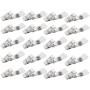 20 pièces Clips de badge en métal