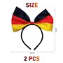 2 Pièces Bandeaux Allemands Drapeau Bandeaux Arc Bandeaux Ventilateur Accessoires Robe De Soirée Accessoires Décorations De Fête
