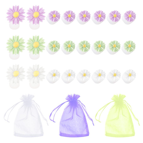 24 Séparateurs D'Orteils En Forme De Fleur