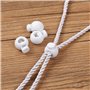 Boucle à Ressort en Plastique 6mm Serrures de Cordon Monotrou pour Masque de