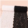 Yulakes 10 yards - Blanc et noir - Élastique - En dentelle - Pour l'artisanat - Robe de mariage - 10 cm de large