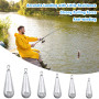 Roosea 28 PCS Poids de Pêche Sinker Plomb de Peche Plomb Drop Shot Plombs de Poids Plomb Peche Carpe Plombs de Pêche pour la Pêc